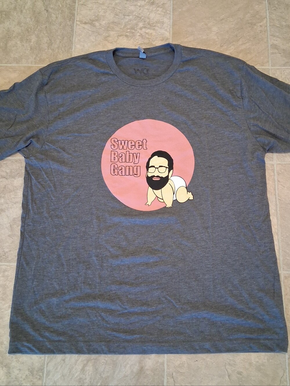 Sweet Baby Gang T Shirt Mens Size XL Gray Next Level Apparel